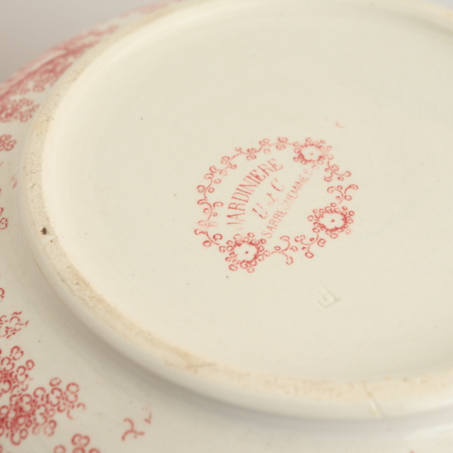 アンティーク ピシェ JARDINIERE フランス サルグミンヌ製 U&C SARREGUEMINES