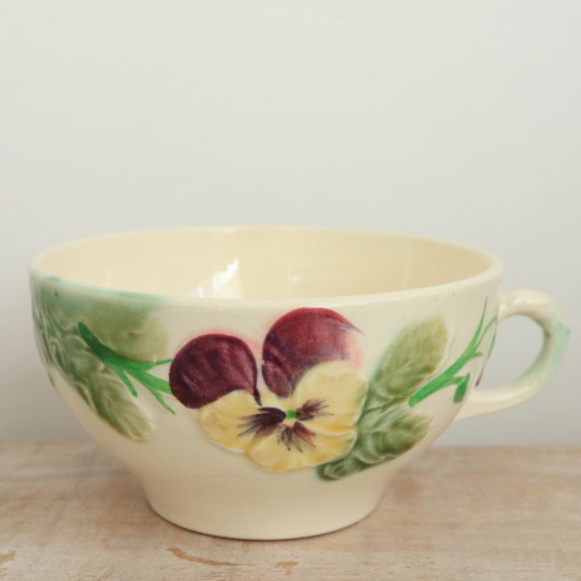 アンティーク ショコラカップ＆ソーサー パンジー バルボティーヌ