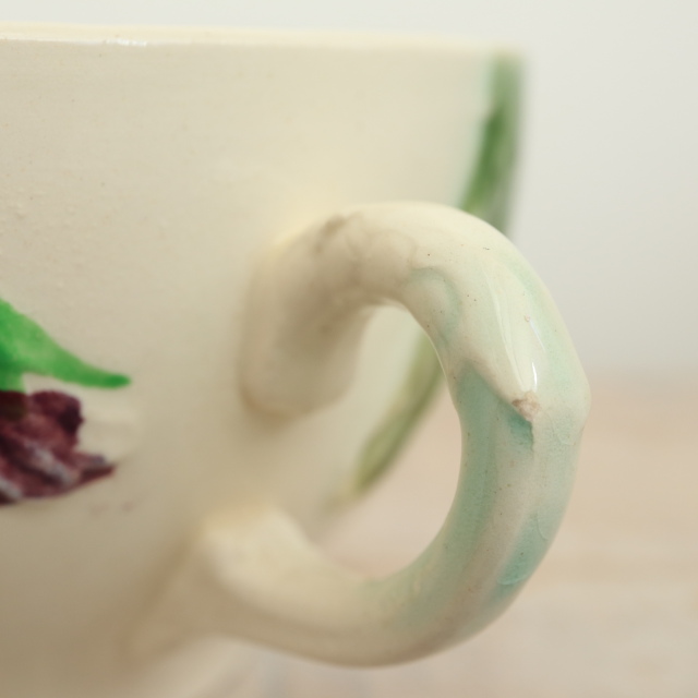 アンティーク ショコラカップ＆ソーサー パンジー バルボティーヌ