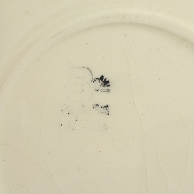 アンティーク ショコラカップ＆ソーサー パンジー バルボティーヌ フランス ショワジールロワ製 Choisy le Roi