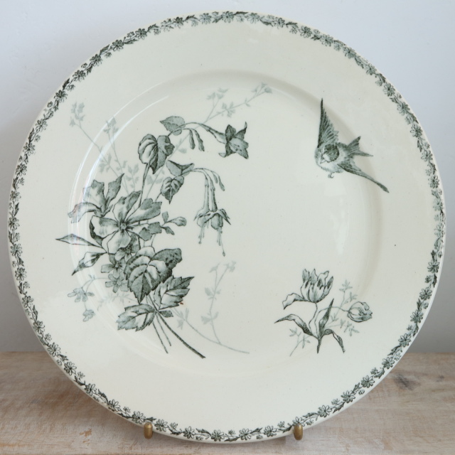 アンティーク プレート 皿 フランス ショワジールロワ製 CHOISY LE ROI