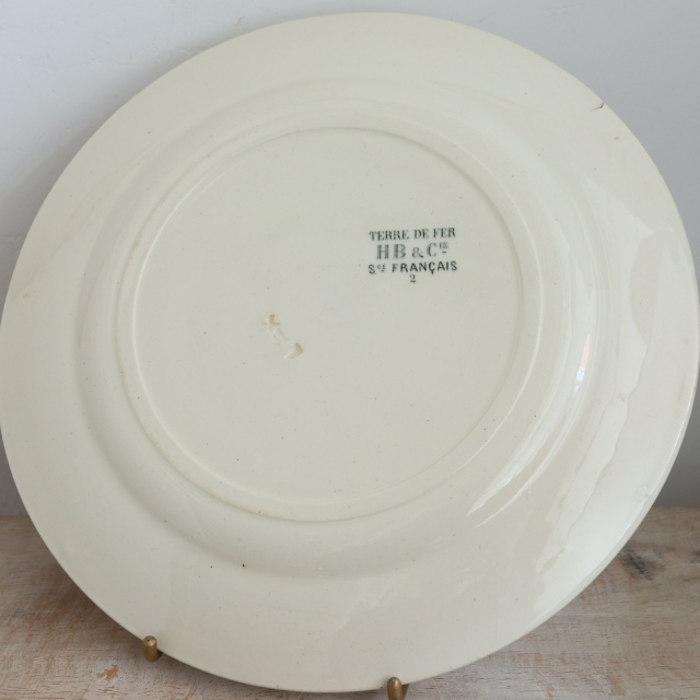 アンティーク プレート 皿 フランス ショワジールロワ製 CHOISY LE ROI