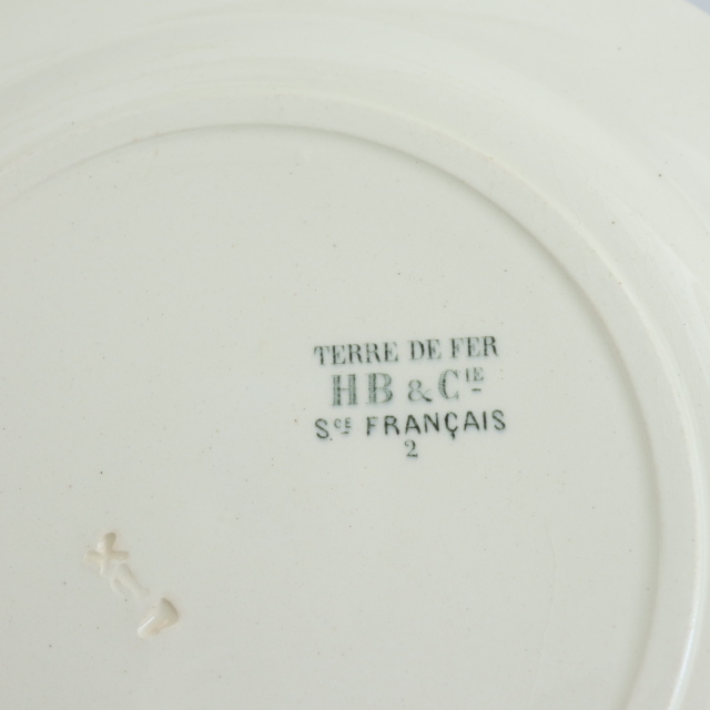 アンティーク プレート 皿 フランス ショワジールロワ製 CHOISY LE ROI