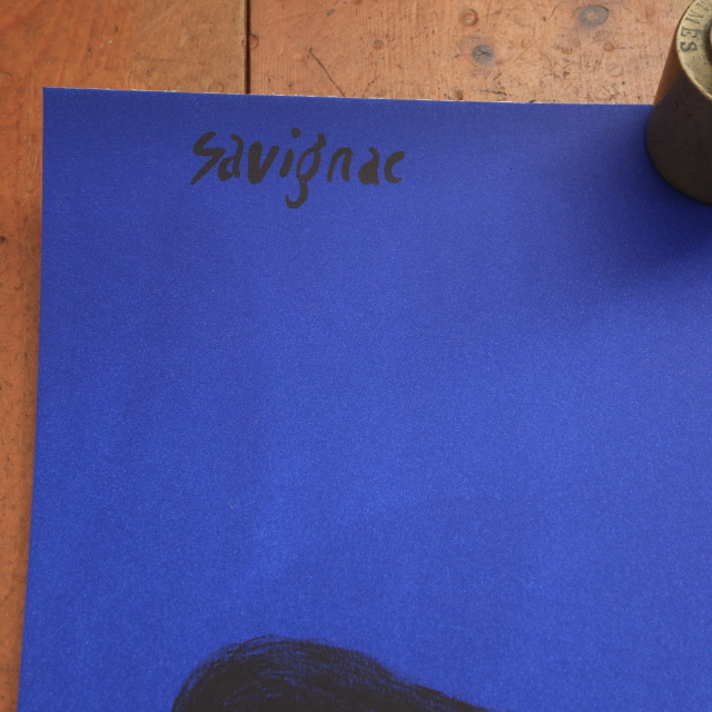 レイモン サヴィニャック モンサヴォン ピンクの牛 リトグラフ