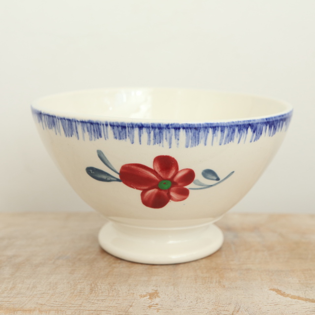 アンティーク プチ カフェオレボウル Mary Lou フランス ディゴワン&サルグミンヌ製 DIGOIN & SARREGUEMINES