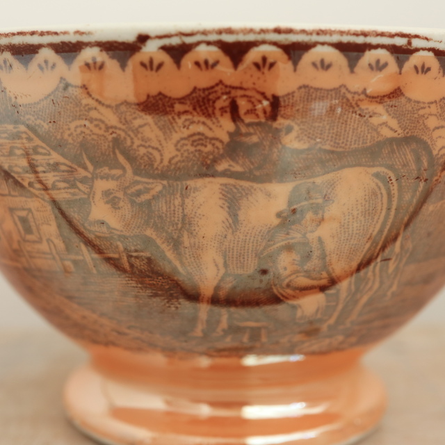 アンティーク カフェオレボウル LAITIERE オランダ マーストリヒト製