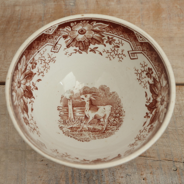 アンティーク カフェオレボウル LAITIERE オランダ マーストリヒト製