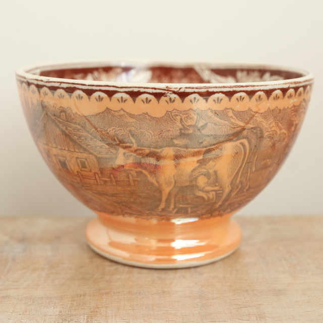 アンティーク カフェオレボウル LAITIERE オランダ マーストリヒト製