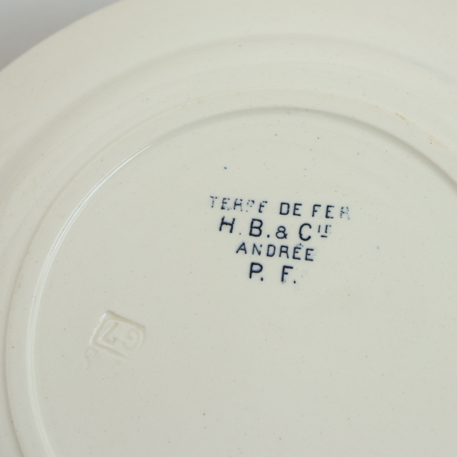 アンティーク プレート 皿 フランス ショワジールロワ製 ANDREE CHOISY