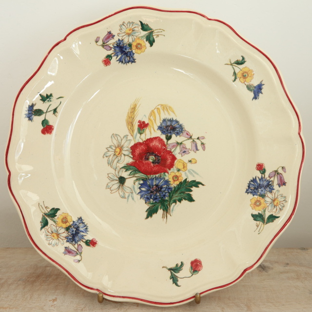 アンティーク プレート アグレスト 皿 フランス サルグミンヌ製 Agreste Digoin SARREGUEMINES