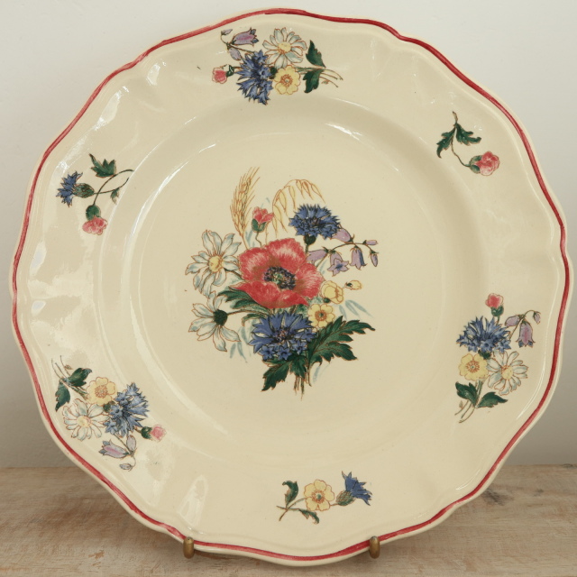 アンティーク プレート アグレスト 皿 フランス サルグミンヌ製 Agreste Digoin SARREGUEMINES