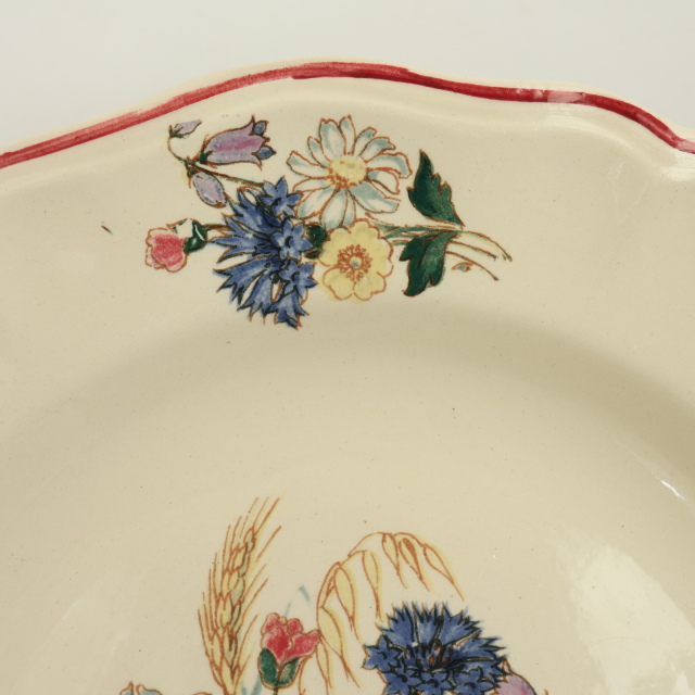 アンティーク プレート アグレスト 皿 フランス サルグミンヌ製 Agreste Digoin SARREGUEMINES