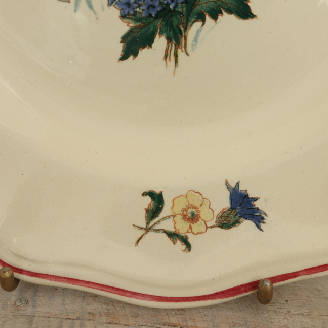 アンティーク プレート アグレスト 皿 フランス サルグミンヌ製 Agreste Digoin SARREGUEMINES