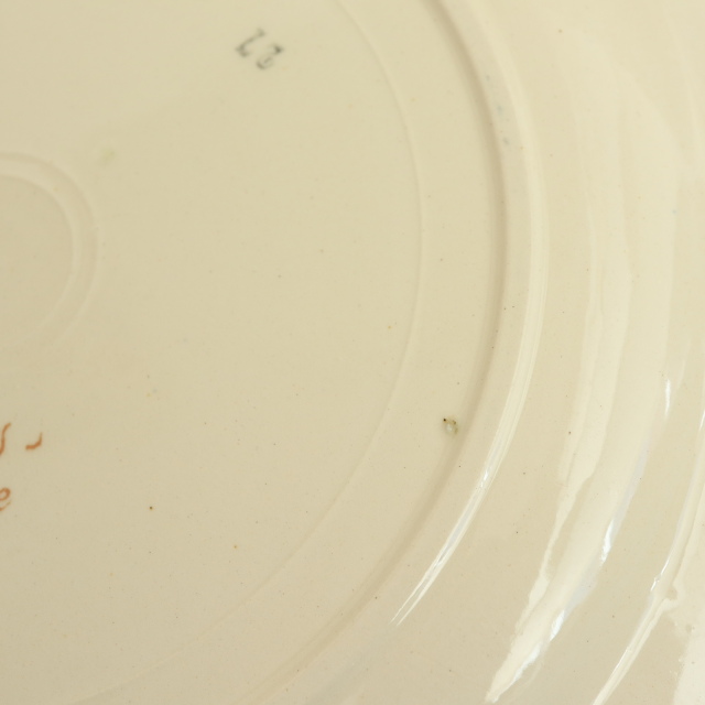 アンティーク プレート アグレスト 皿 フランス サルグミンヌ製 Agreste Digoin SARREGUEMINES