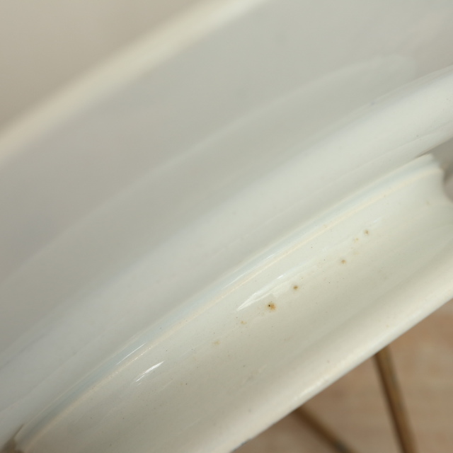 アンティーク コンポティエ スイートピー Pois De Senteur フランス クレイユモントロー製 Creil Montereau