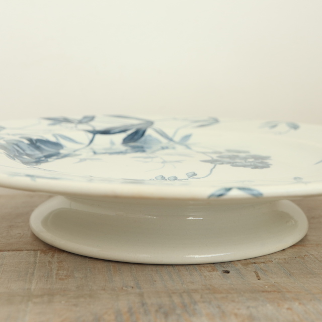 アンティーク コンポティエ スイートピー Pois De Senteur フランス クレイユモントロー製 Creil Montereau