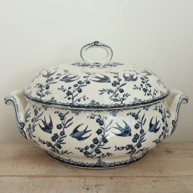 アンティーク プチ スーピエール レギュミエ ARUNDO フランス サルグミンヌ製 U&C SARREGUEMINES