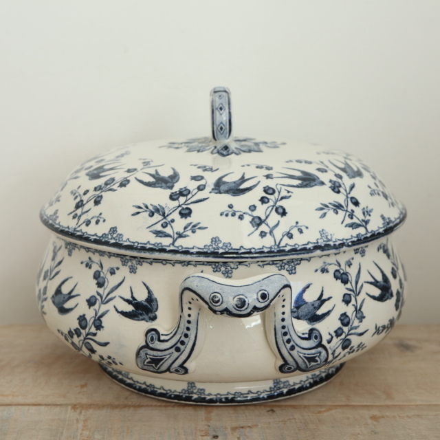 アンティーク プチ スーピエール レギュミエ ARUNDO フランス サルグミンヌ製 U&C SARREGUEMINES