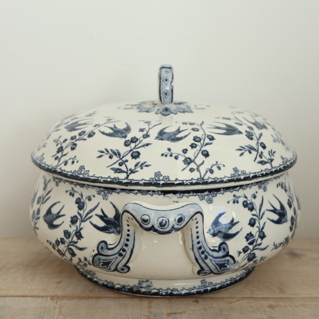 アンティーク プチ スーピエール レギュミエ ARUNDO フランス サルグミンヌ製 U&C SARREGUEMINES