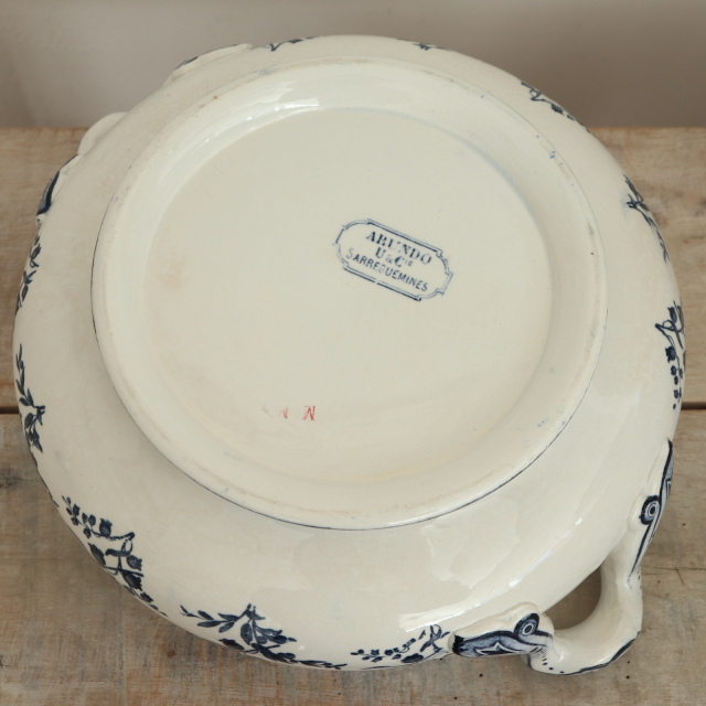 アンティーク プチ スーピエール レギュミエ ARUNDO フランス サルグミンヌ製 U&C SARREGUEMINES