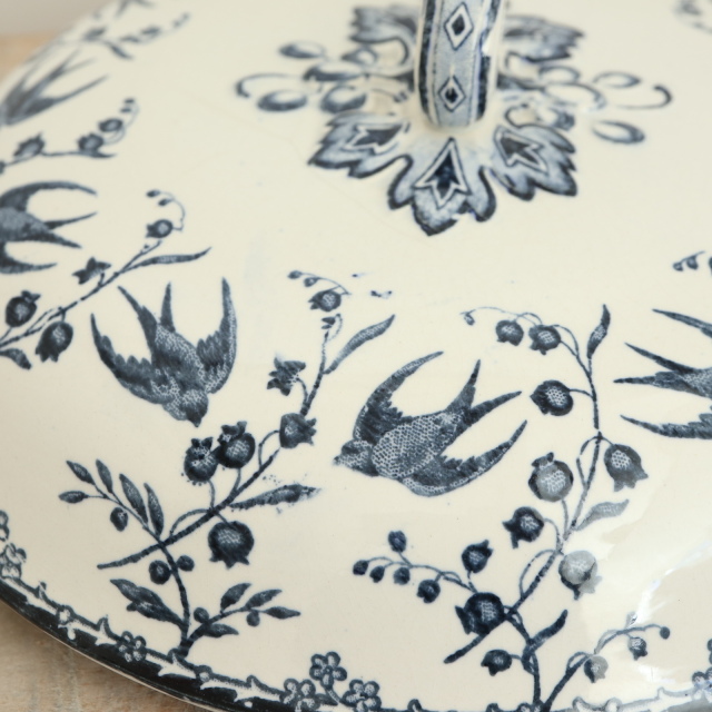 アンティーク プチ スーピエール レギュミエ ARUNDO フランス サルグミンヌ製 U&C SARREGUEMINES