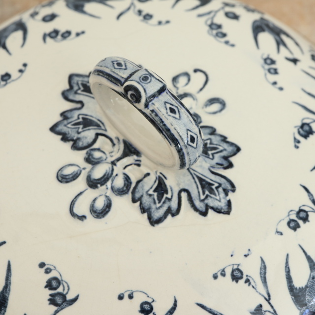 アンティーク プチ スーピエール レギュミエ ARUNDO フランス サルグミンヌ製 U&C SARREGUEMINES