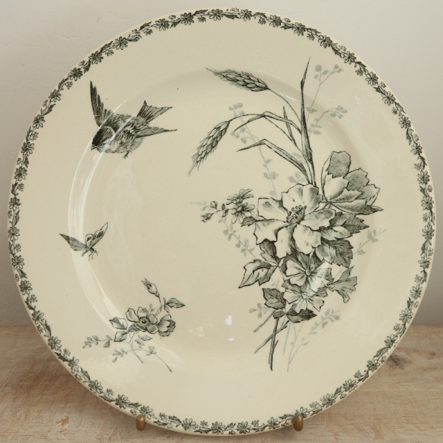 アンティーク プレート デザート皿 フランス ショワジールロワ製 CHOISY LE ROI