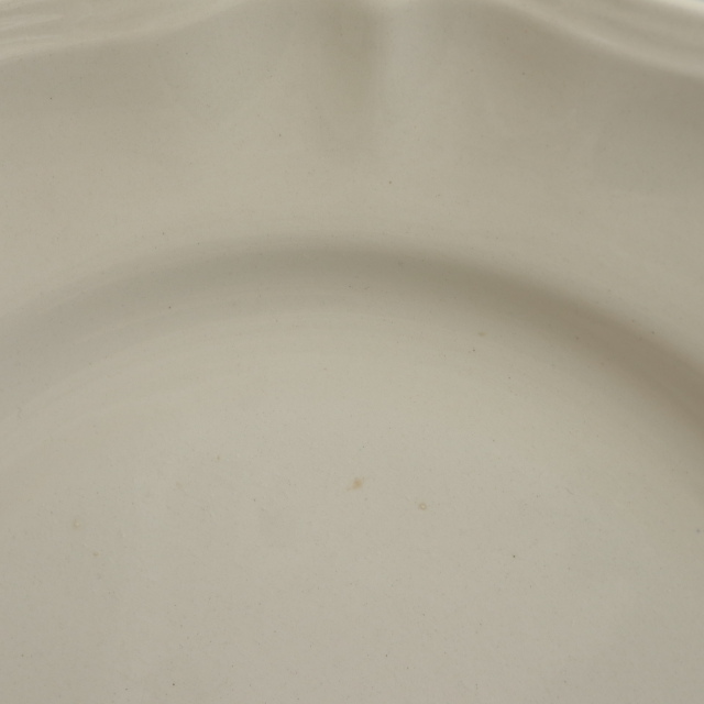 アンティークプレート 皿 花リム Ivoire フランス サルグミンヌ製