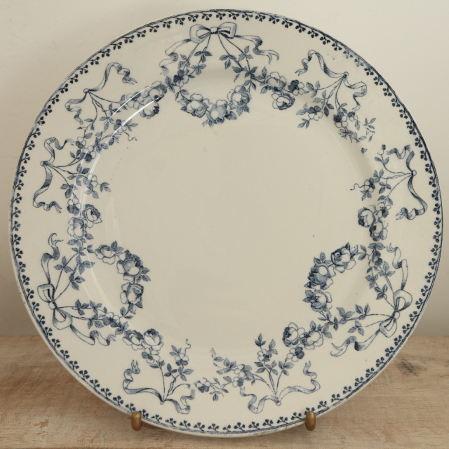 アンティークプレート デザート皿 モーツァルト MOZART フランス サルグミンヌ製 U&C SARREGUEMINES