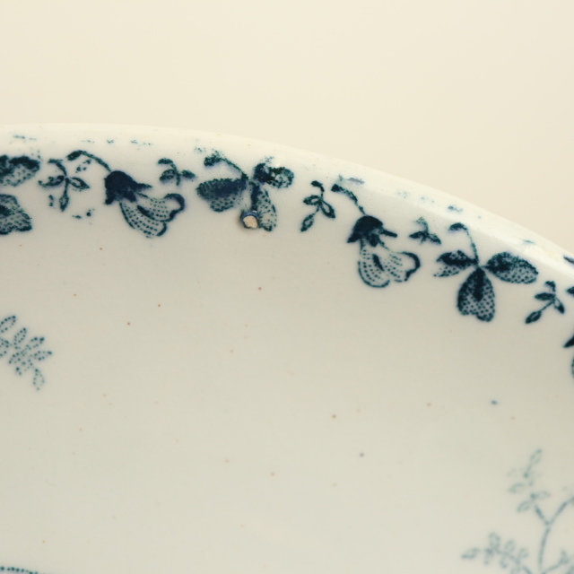 アンティーク ラヴィエ オーバル皿 ACACIA フランス サンタマン製 SAINT AMAND HAMAGE