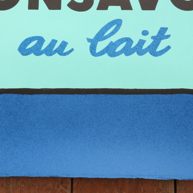 サヴィニャック モンサヴォン 牛 バスタブ リトグラフ ポスター