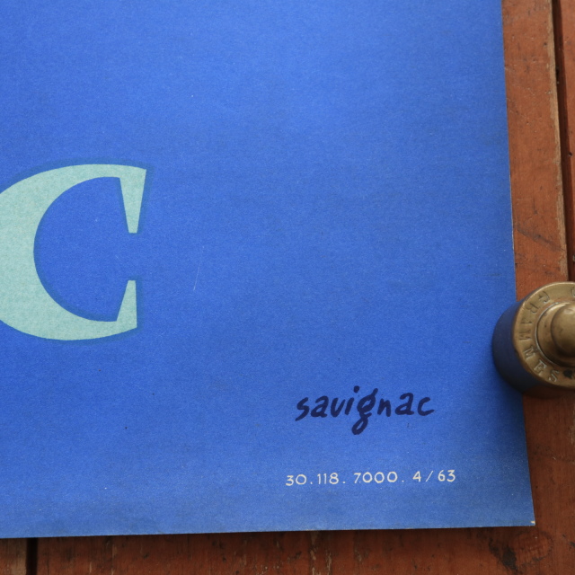 サヴィニャック オセアニック ラジオ ヴィンテージポスター Savignac OCEANIC TRANSISTORS