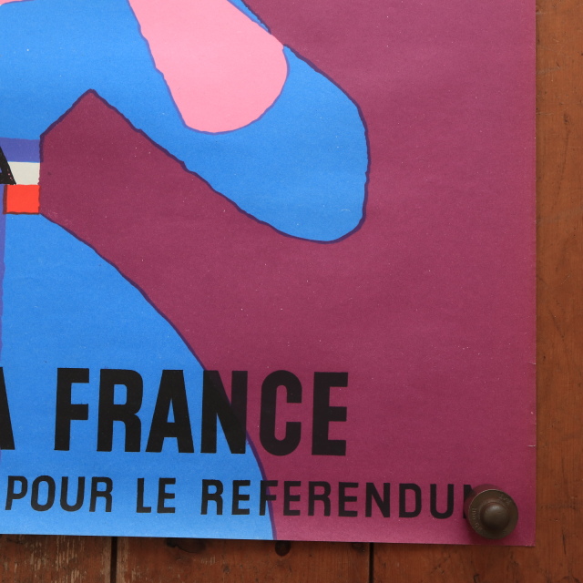 ルフォール・オプノ フランス大統領選挙 1958年 ヴィンテージポスター