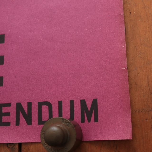 ルフォール・オプノ フランス大統領選挙 1958年 ヴィンテージポスター  Lefor Openo Oui a la France