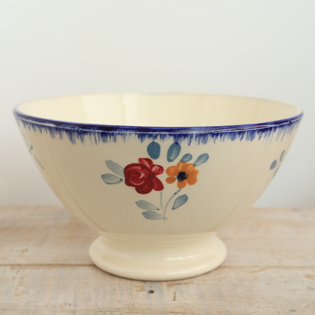 アンティーク カフェオレボウル サルグミンヌ フランス DANNEMARIE SARREGUEMINES FRANCE Antique Bowl