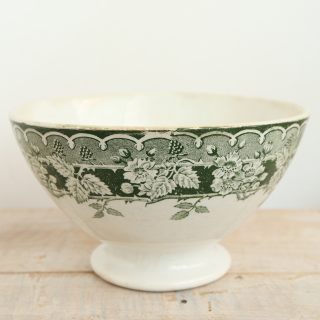 アンティーク カフェオレボウル サンタマン フランス MURIER ST.AMAND HAMAGE NORD FRANCE Antique Bowl