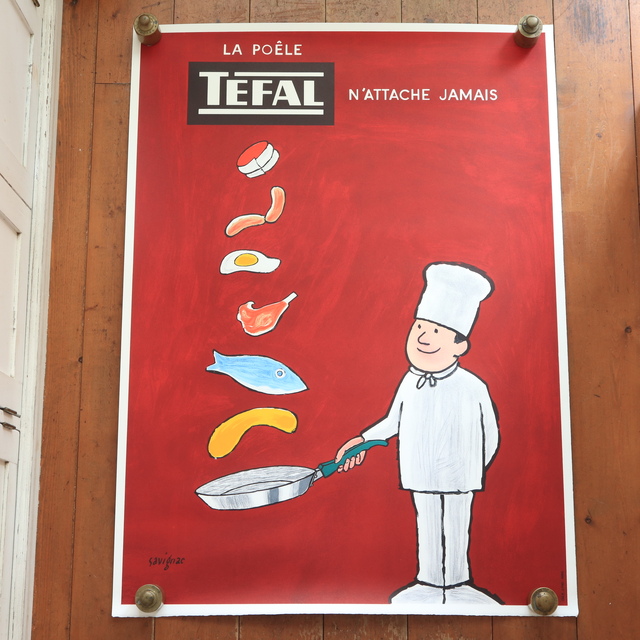 サヴィニャック ティファール リトグラフ ポスター SAVIGNAC TEFAL
