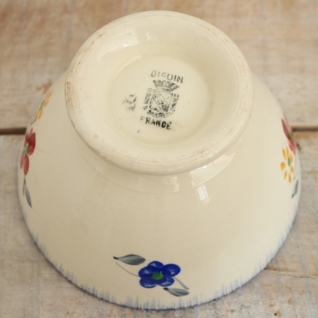 アンティーク カフェオレボウル Mary Lou フランス ディゴワン&サルグミンヌ製 DIGOIN & SARREGUEMINES