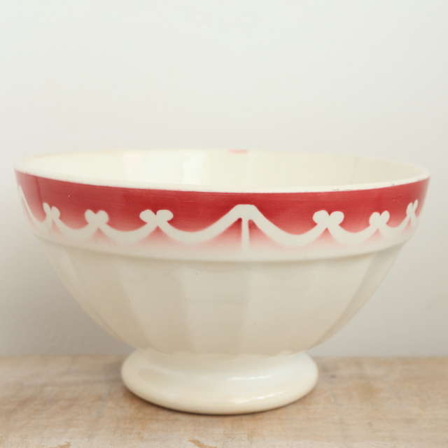 アンティーク カフェオレボウル バラ フランス ディゴワン製 PATRISIA DIGOIN