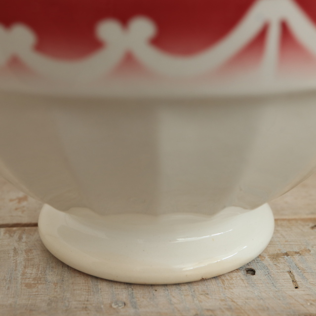 アンティーク カフェオレボウル バラ フランス ディゴワン製 PATRISIA DIGOIN