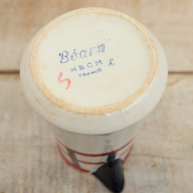 アンティーク クレミエ バスク ベアルヌ クリーマー BEARN フランス クレイユモントロー製 Creil Montereau