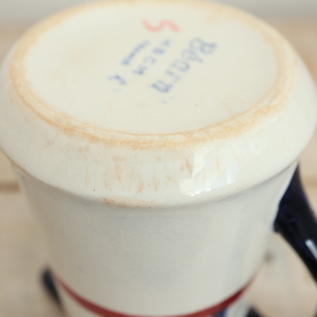 アンティーク クレミエ バスク ベアルヌ クリーマー BEARN フランス クレイユモントロー製 Creil Montereau