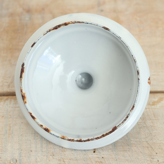 BB社 ローズガーランド アンティーク ホウロウキャニスター Poivre コショウ入れ