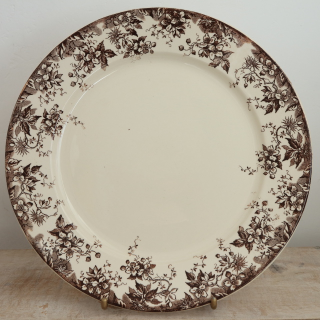 アンティーク プレート アルファン 皿 フランス サルグミンヌ製 ALPHAND U&C SARREGUEMINES