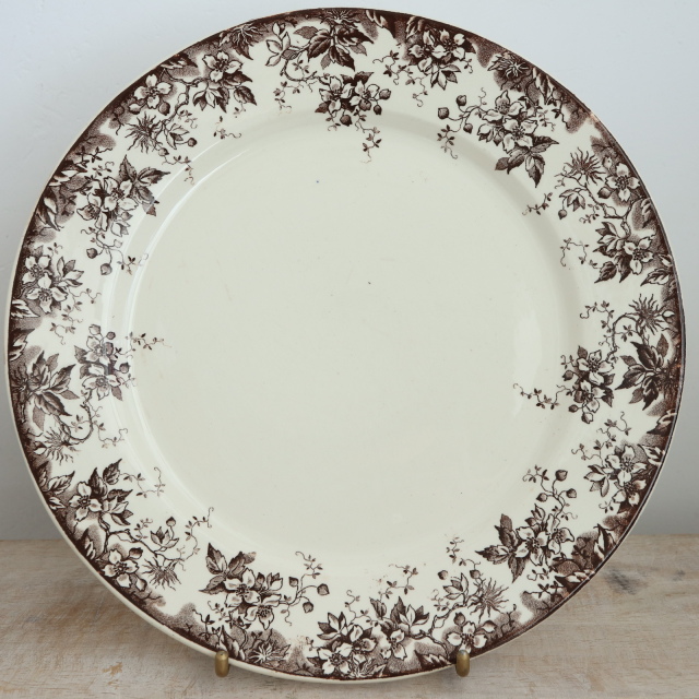 アンティーク プレート アルファン 皿 フランス サルグミンヌ製 ALPHAND U&C SARREGUEMINES