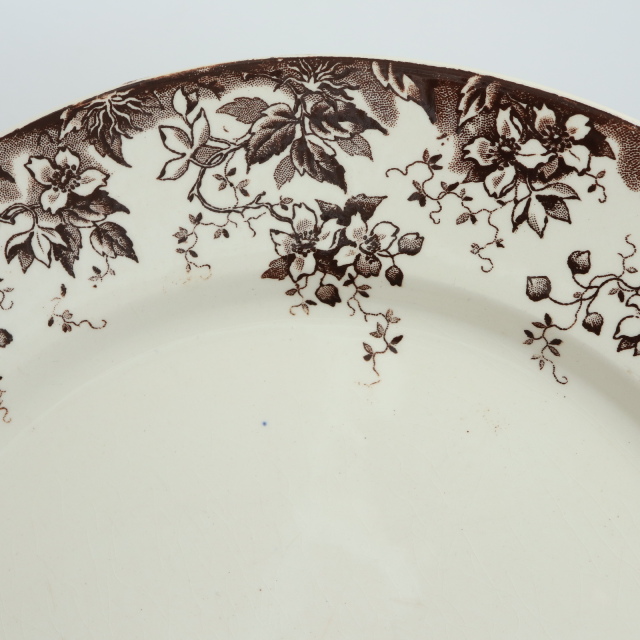 アンティーク プレート アルファン 皿 フランス サルグミンヌ製 ALPHAND U&C SARREGUEMINES