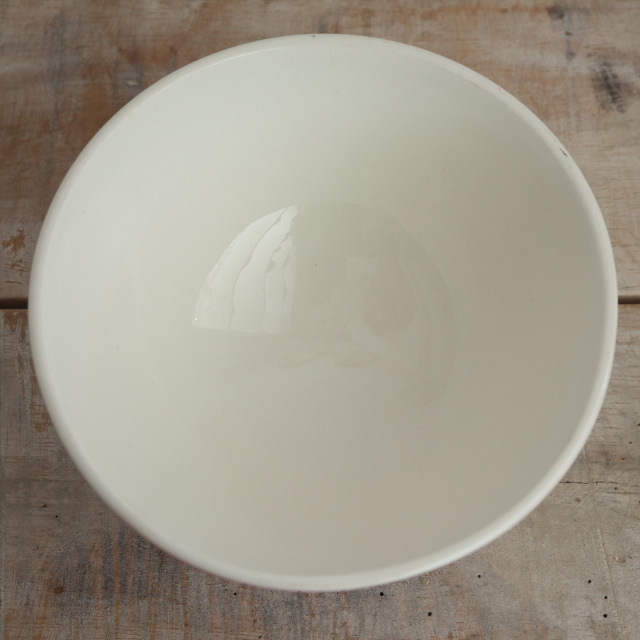 アンティーク カフェオレボウル ピンク ドット 水玉 フランス ディゴワン&サルグミンヌ製 DIGOIN & SARREGUEMINES