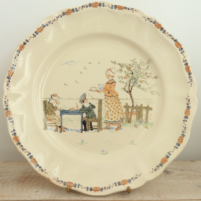 ENFANTS RICHARD プレート 皿 フランス サルグミンヌ製 SARREGUEMINES