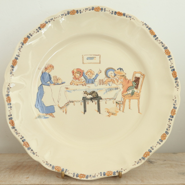ENFANTS RICHARD プレート 皿 フランス サルグミンヌ製 SARREGUEMINES