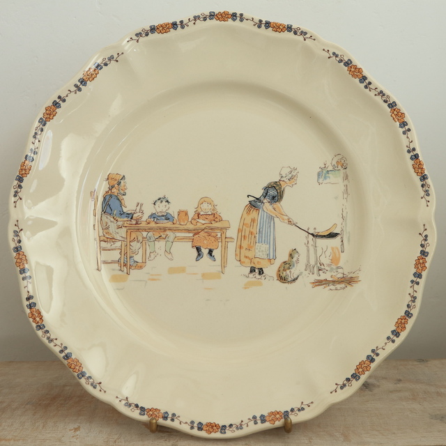 ENFANTS RICHARD プレート 皿 フランス サルグミンヌ製 SARREGUEMINES